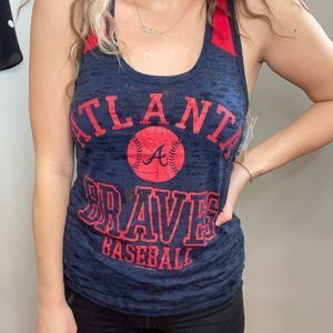 MLB Atlanta Braves Baseball Racer Back Tank Top